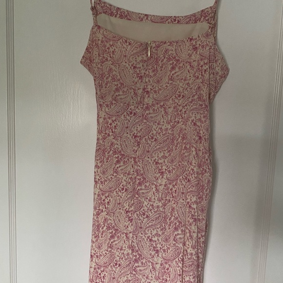 NWT Pink Lily Better Get Going Pink Paisley Wrap Mini Dress - Picture 11 of 12